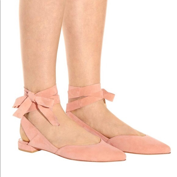 Stuart Weitzman Shoes - Stuart Weitzman Supersonic Flats in Naked Suede